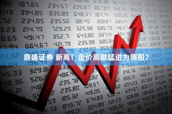 鼎盛证券 新高！金价高歌猛进为哪般？