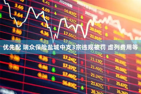 优先配 瑞众保险盐城中支3宗违规被罚 虚列费用等